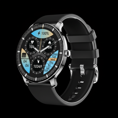 Smartwatch with black background